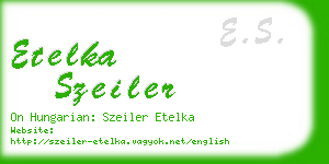 etelka szeiler business card